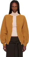 Baserange Long-sleeved Cardigan Sweater In Yellow