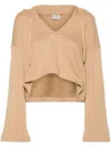 Baserange Ordu Cropped Hoodie In Neutrals
