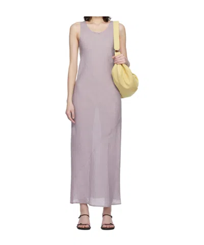 Baserange Panelled Sleeveless Maxi Dress In Pink