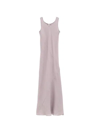Baserange Panelled Sleeveless Maxi Dress In Purple