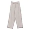 Baserange Elastic Waist Casual Pants In Gray