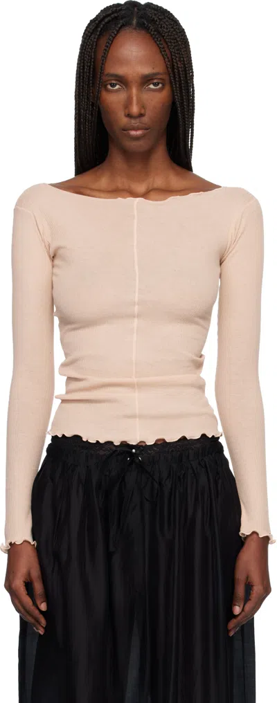 Baserange Pink Pama Long Sleeve T-shirt In Neutral