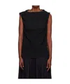 Baserange Lud Ruffled-trim Top In Black