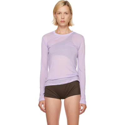 Baserange Purple Long Sleeve T-shirt In One Purple