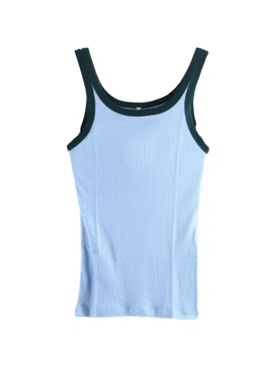 Baserange Racer Ribbed-knit Tank Top In Brown
