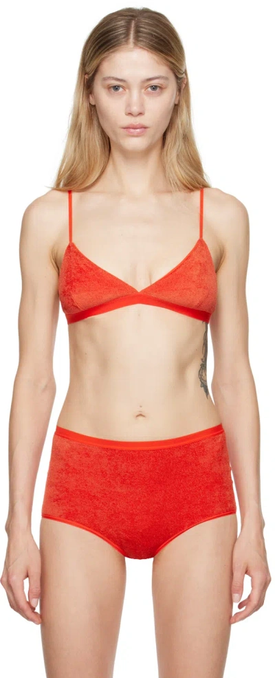 Baserange Red Mississippi Bra In Mino Red