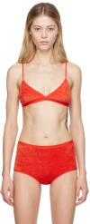 Baserange Red Mississippi Bra In Mino Red