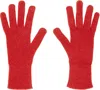 Baserange Red Ribbed Gloves