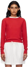 Baserange Round-neck Sweater In Red