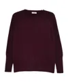 Baserange Ribbed Crew Neck Sweater In Brown
