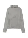 Baserange Long-sleeve High-neck Pullover In Gray