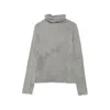 Baserange Long-sleeve High-neck Pullover In Grey