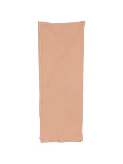 Baserange Ribbed-knit Maxi Skirt In Neutral