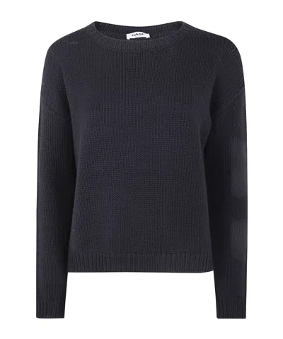 Baserange Ribbed-knit Sweater In Blue