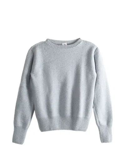 Baserange Ribbed Knit Sweater In Blue