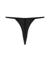 Baserange Ribbed Knit Thong In Black