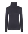 Baserange Ribbed Turtleneck Sweater In Gray