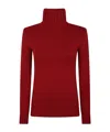 Baserange Ribbed Turtleneck Sweater In Red