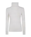 Baserange Ribbed Turtleneck Sweater In White