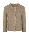 Baserange Round Neck Jacket In Camel