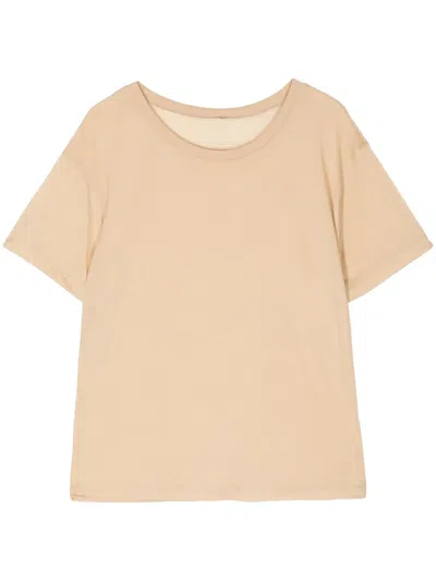 Baserange Round-neck Jersey T-shirt In Neutrals