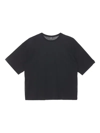Baserange Round-neck Short-sleeve T-shirt In Black