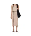 Baserange Round Neck Sleeveless Dress In Neutral