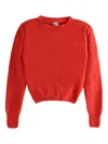 Baserange Round-neck Sweater In Red