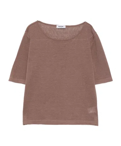 Baserange Round-neck T-shirt In Brown