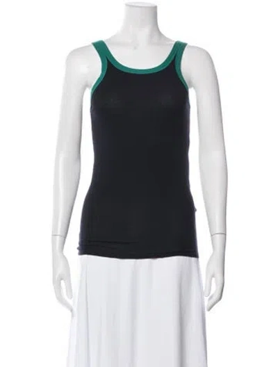 Pre-owned Baserange Scoop Neck Sleeveless Top W/ Tags In Blue