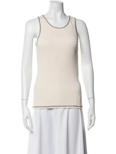 Pre-owned Baserange Scoop Neck Sleeveless Top W/ Tags In Neutrals