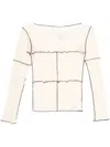 Baserange Off-white Cinder Long Sleeve T-shirt In 白色