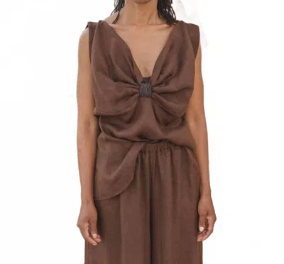Baserange Sepia Top In Bakke Brown In Multi
