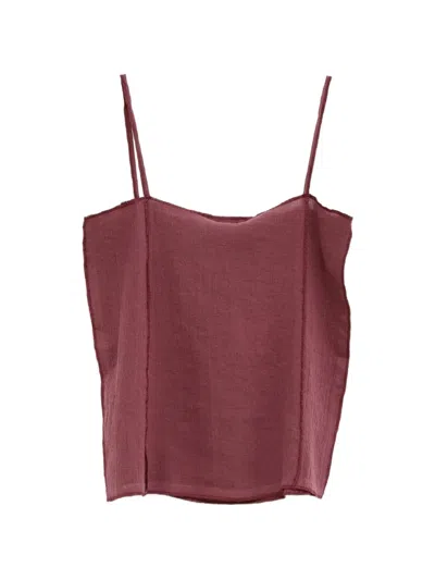 Baserange Shok Exposed-seam Camisole Top In Purple