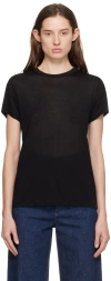 Baserange Short-sleeved Bamboo T-shirt In Black
