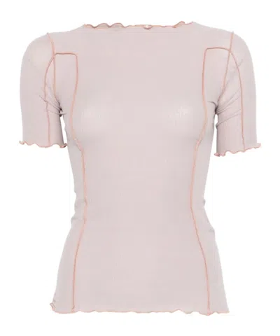 Baserange Short-sleeved T-shirt In Pink