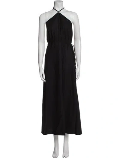 Pre-owned Baserange Silk Long Dress W/ Tags In Black