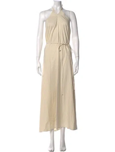 Pre-owned Baserange Silk Long Dress W/ Tags In White