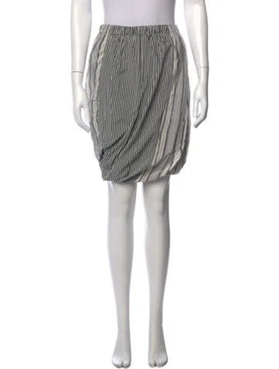 Pre-owned Baserange Silk Mini Skirt In White