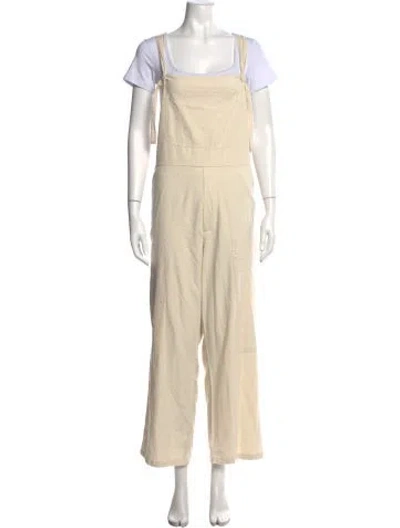 Pre-owned Baserange Silk Square Neckline Overalls W/ Tags In Multicolor
