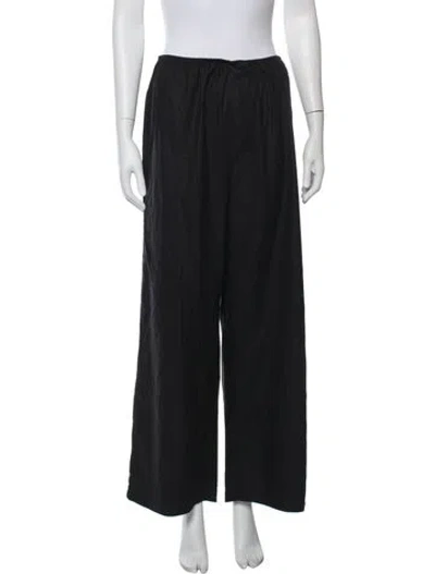 Pre-owned Baserange Silk Sweatpants In Black