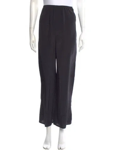 Pre-owned Baserange Silk Wide Leg Pants In Gray