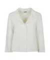 Baserange Single Breast Cropped Jacket In White