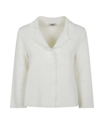 Baserange Single Breast Cropped Jacket In White