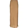 Baserange Linen Skirts In Brown