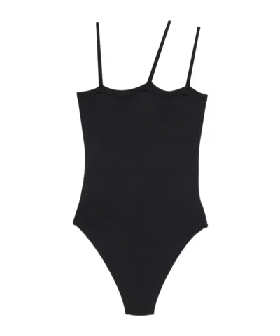 Baserange Sleeveless One-piece Swimsuit In Black