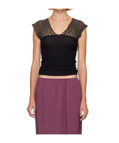 Baserange Sleeveless Top In Black