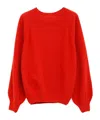 Baserange Soar Purl Raglan-sleeve Jumper In Red