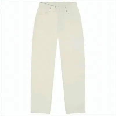 Baserange Straight-leg High-waist Organic Cotton  Pants In Neutral