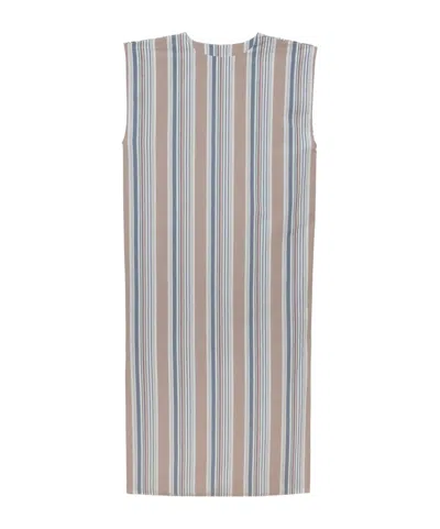 Baserange Striped Dress In Black